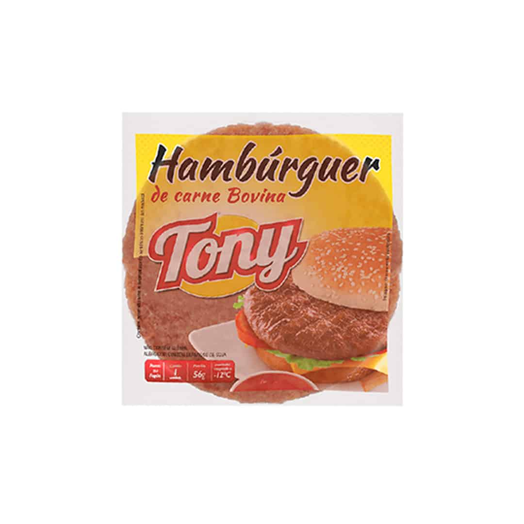 Hamburg Carne Bov Frango Tony 56G