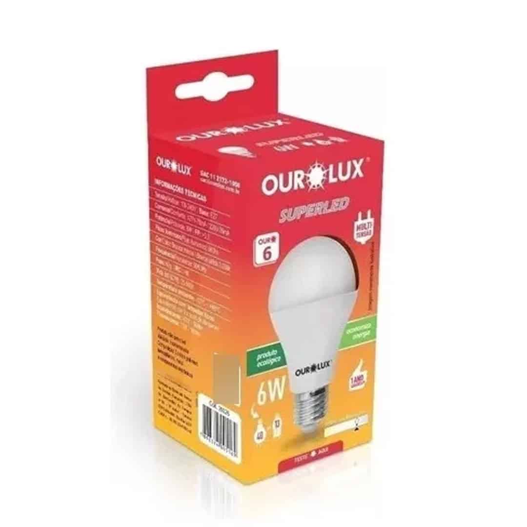 Lamp Superled 6W BIV 6500K Ourolux 1UN