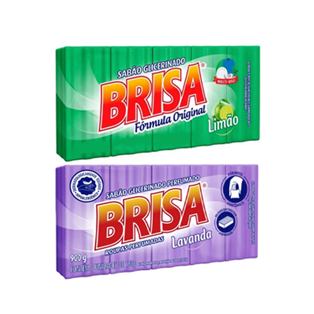 Sabão Barra Brisa 5X180G (Fragrâncias)