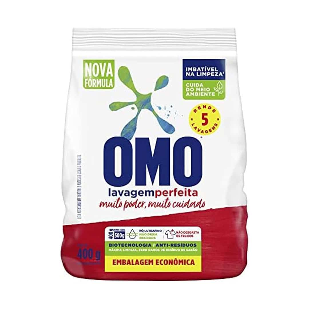 Sabão Pó Lavagem Perf Bag OMO 400G