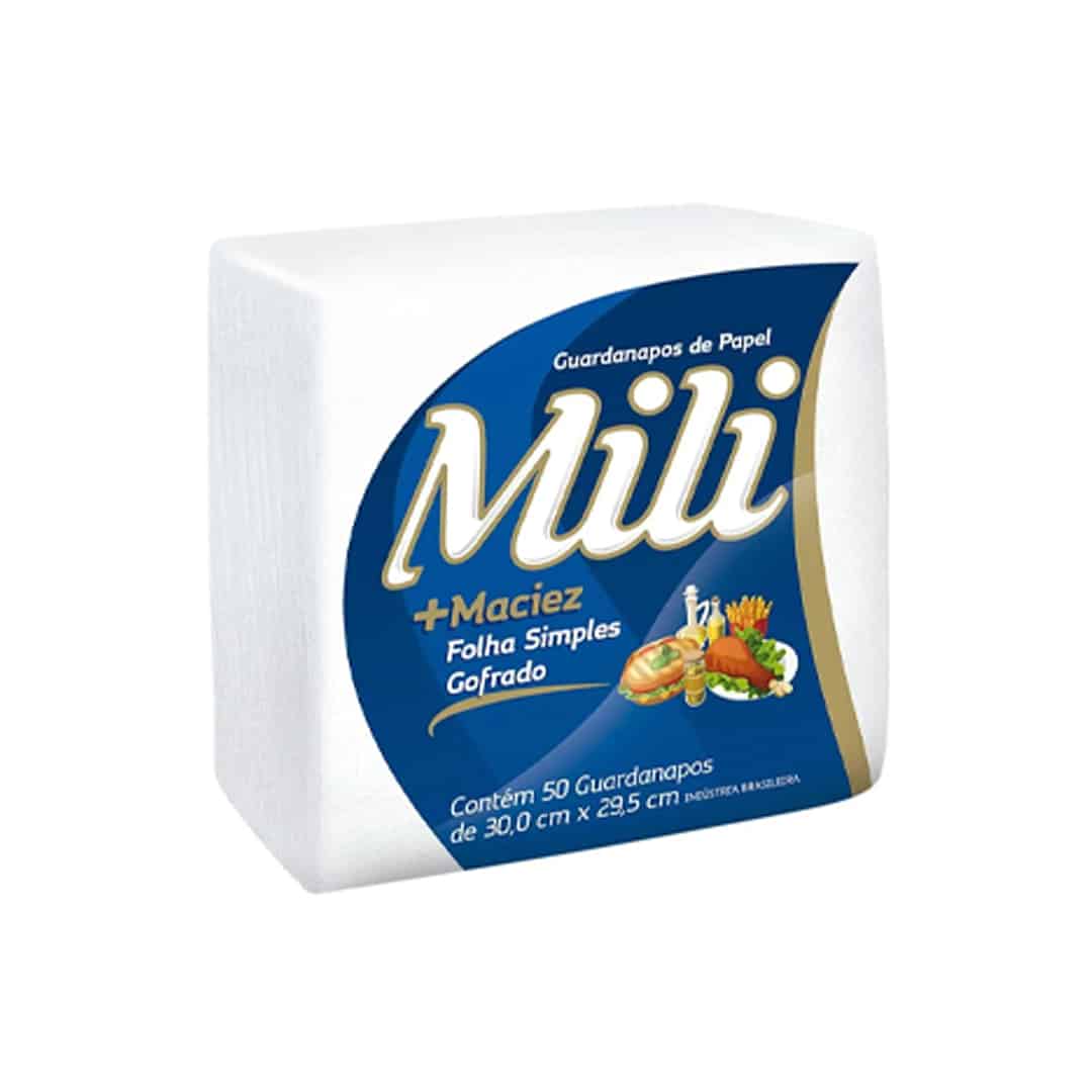 Guardanapo Papel Mili 30x29,5 cm 50un