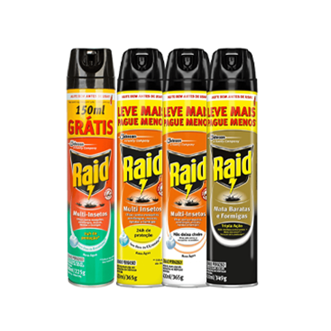 Inseticida Aer Raid 420ML (FRAGRÂNCIAS)
