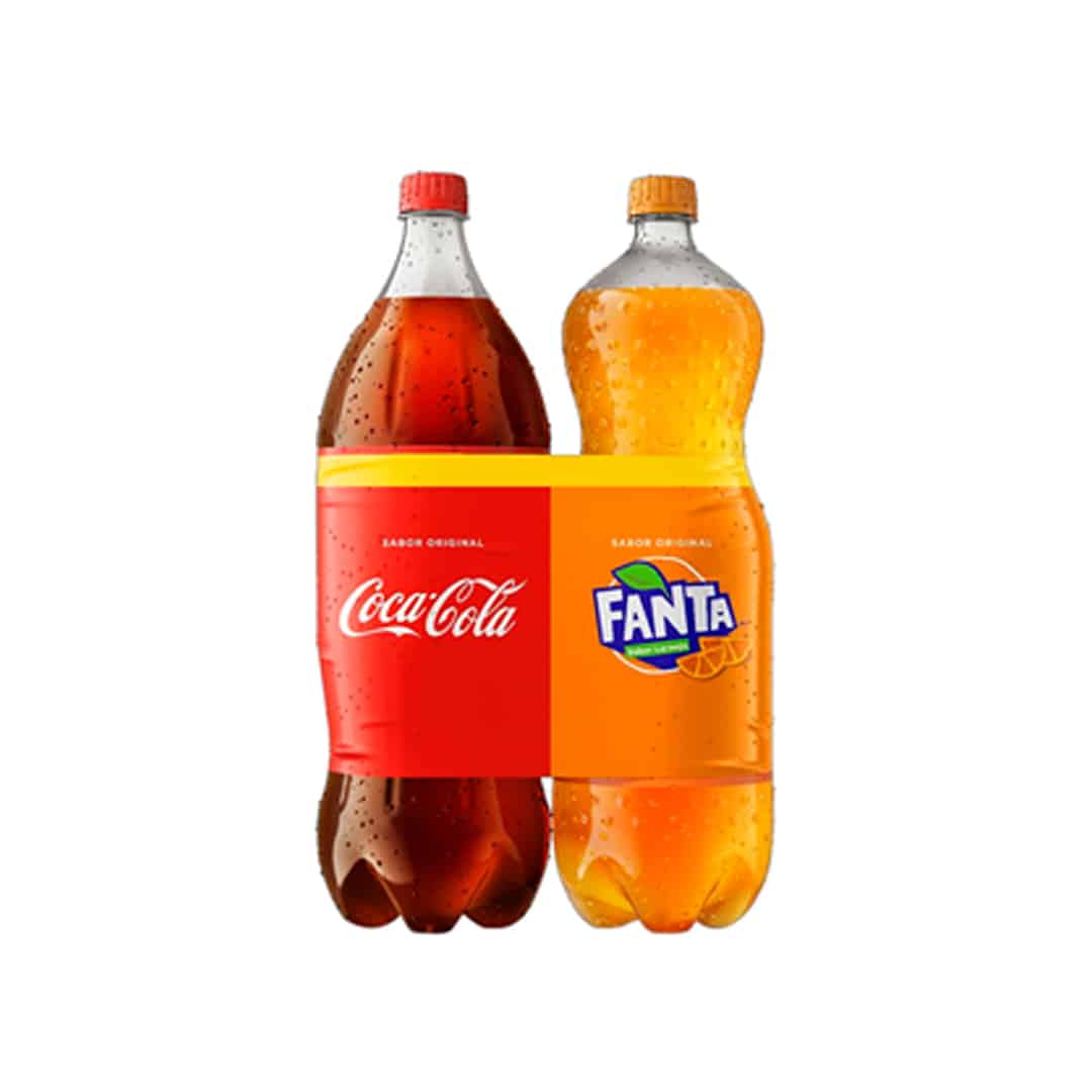 Refri Coca-cola + Fanta 2 LT Pack 2 Un