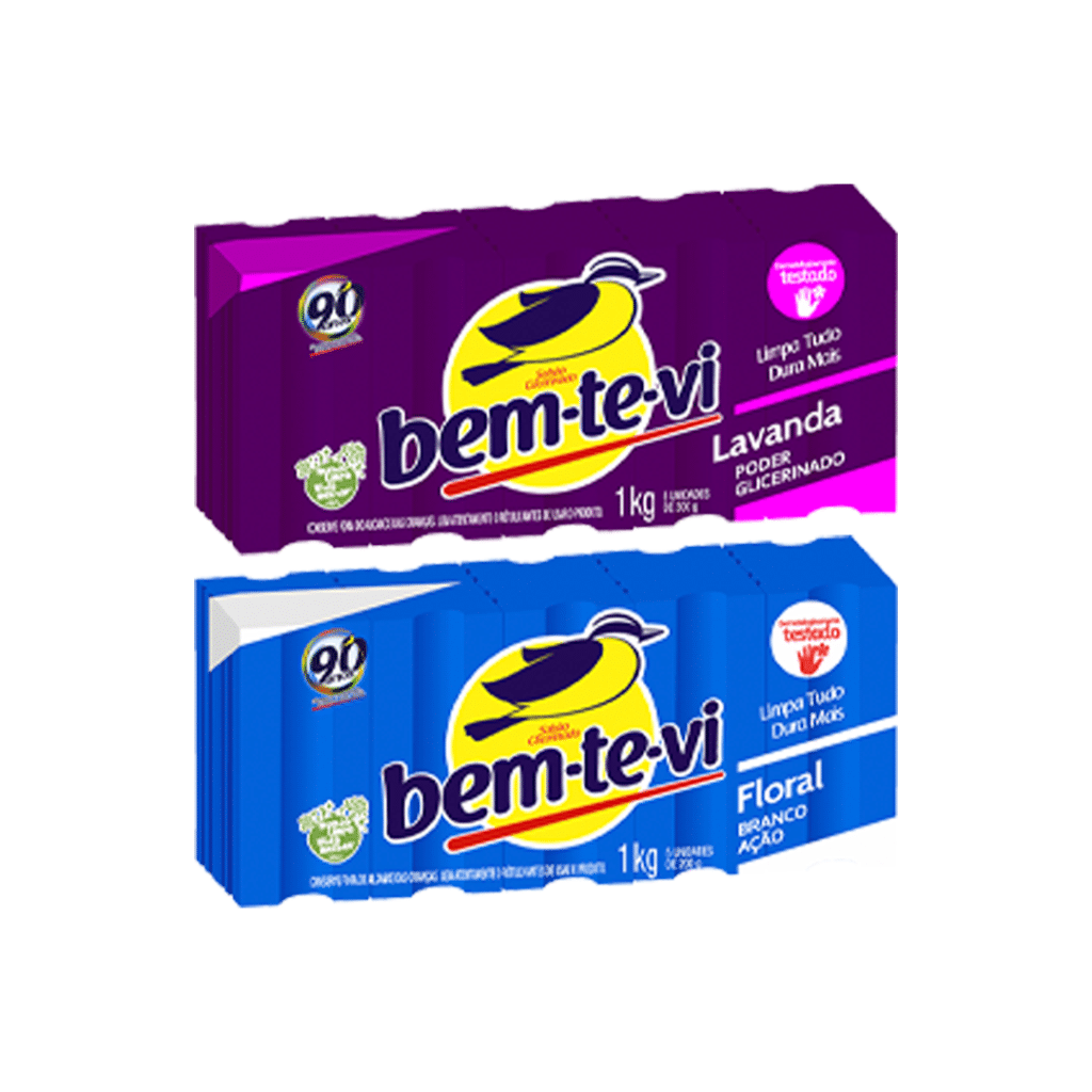 Sabão Barra Bem Te Vi 5X180G (Fragrâncias)