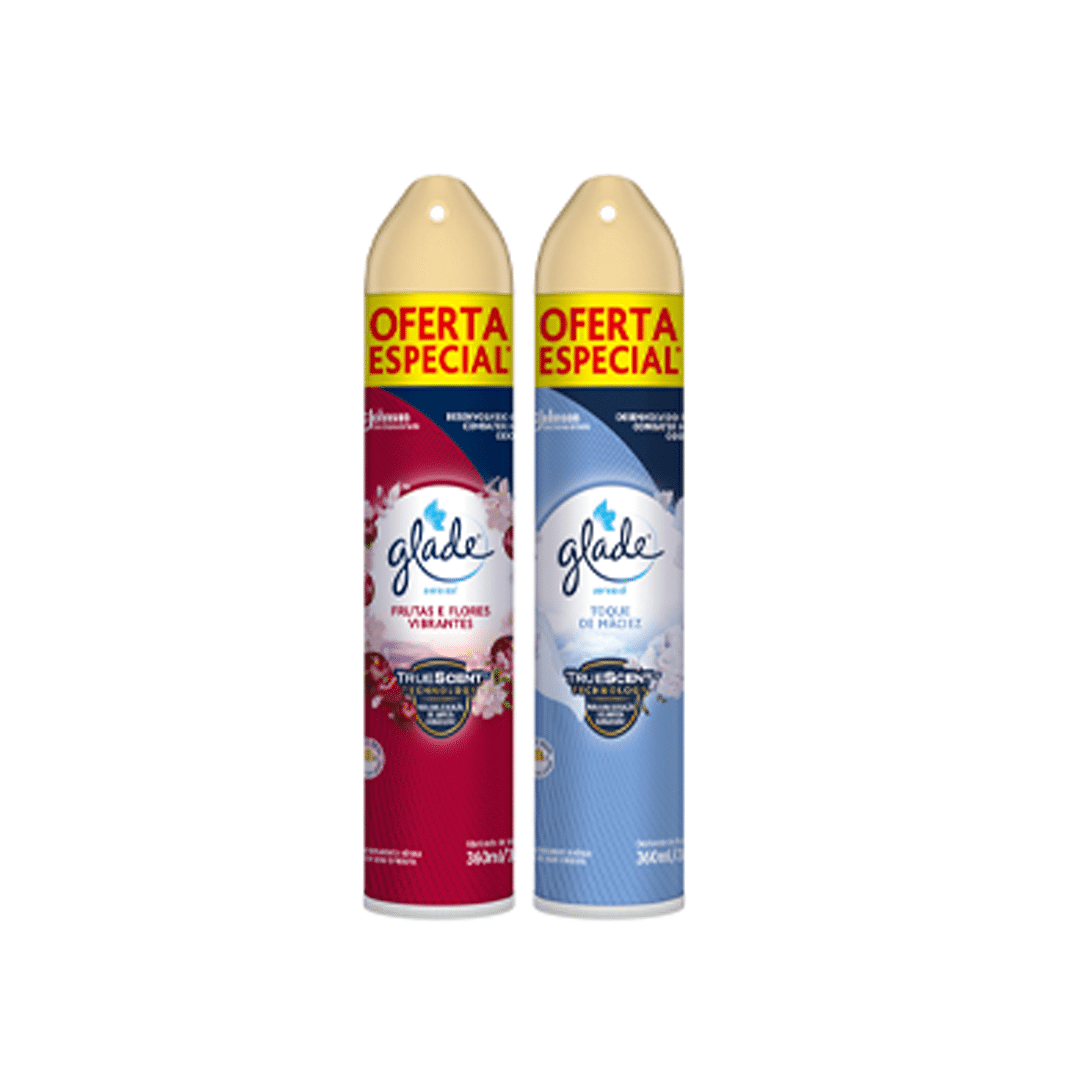 Desodorizador Aer Ambiente Glade 360ML (FRAGRÂNCIAS)