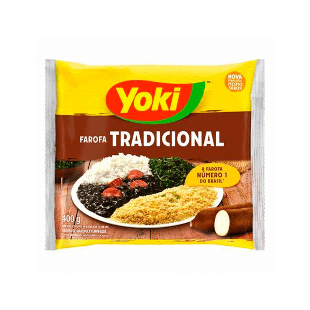 Farofa Mandioca Temperada Yoki 400g