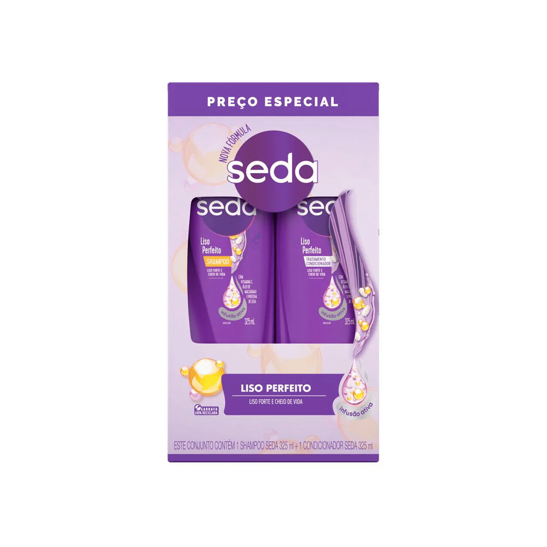 Kit Sh300+Cond Seda 190ml (Fragrâncias)