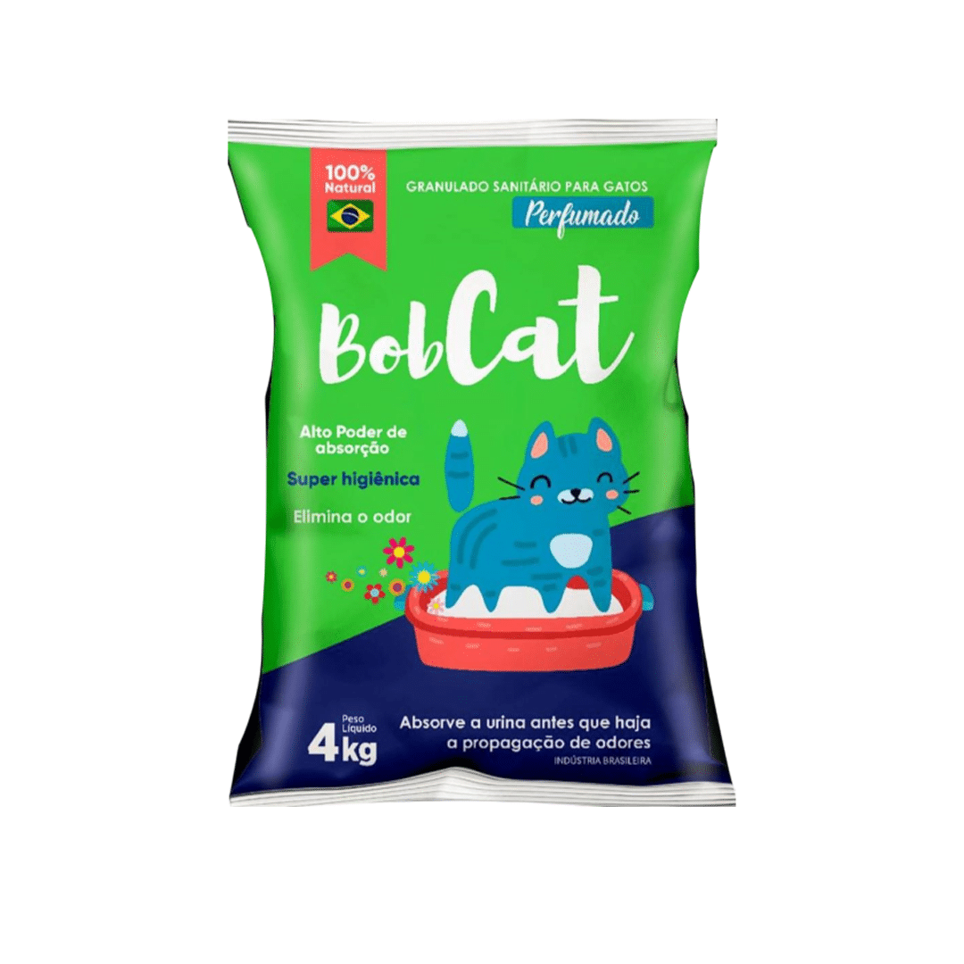 Areia Higiênica Perfumada Bobcat 4kg