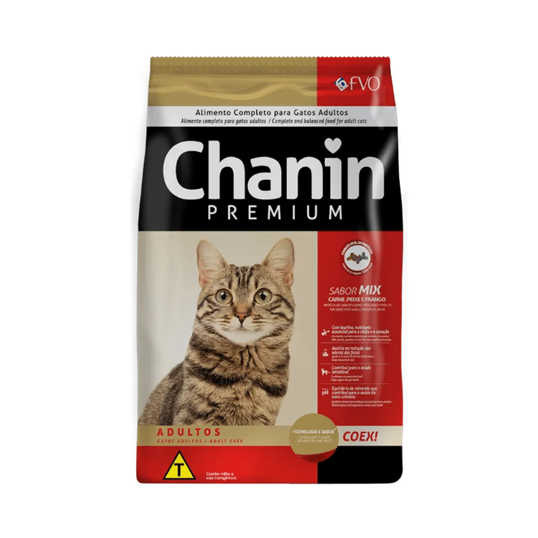 Ração P Gato Premium Mix Chanin 1KG