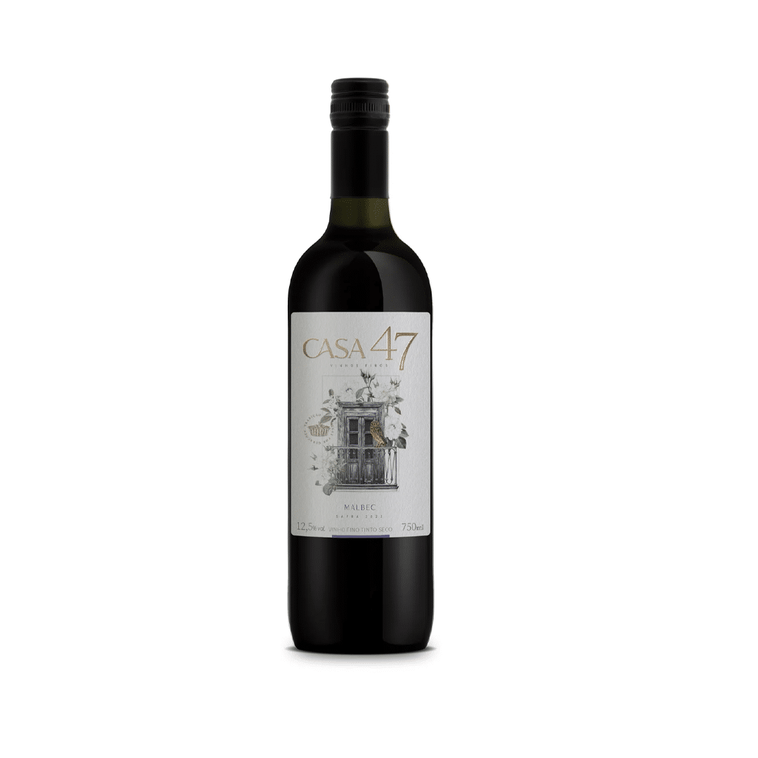 Vinho Fin Tint R Sec Casa 47 Malbec 750ml