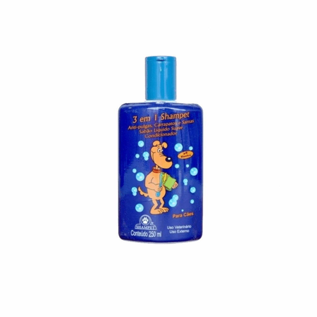 Shamp+Cond Pet Shampet 3x1 Azul 250ml