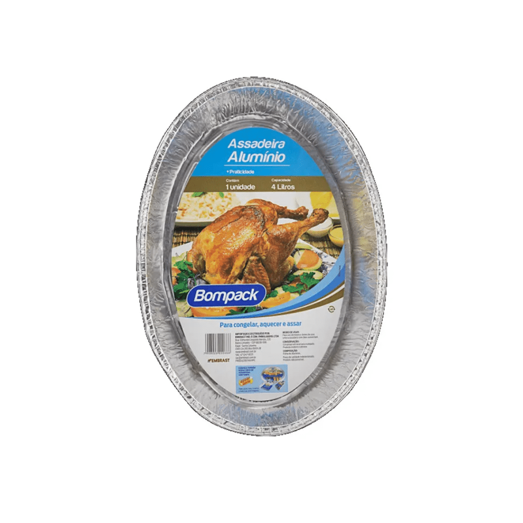 Assadeira Mold Alumínio Oval 4LTRS