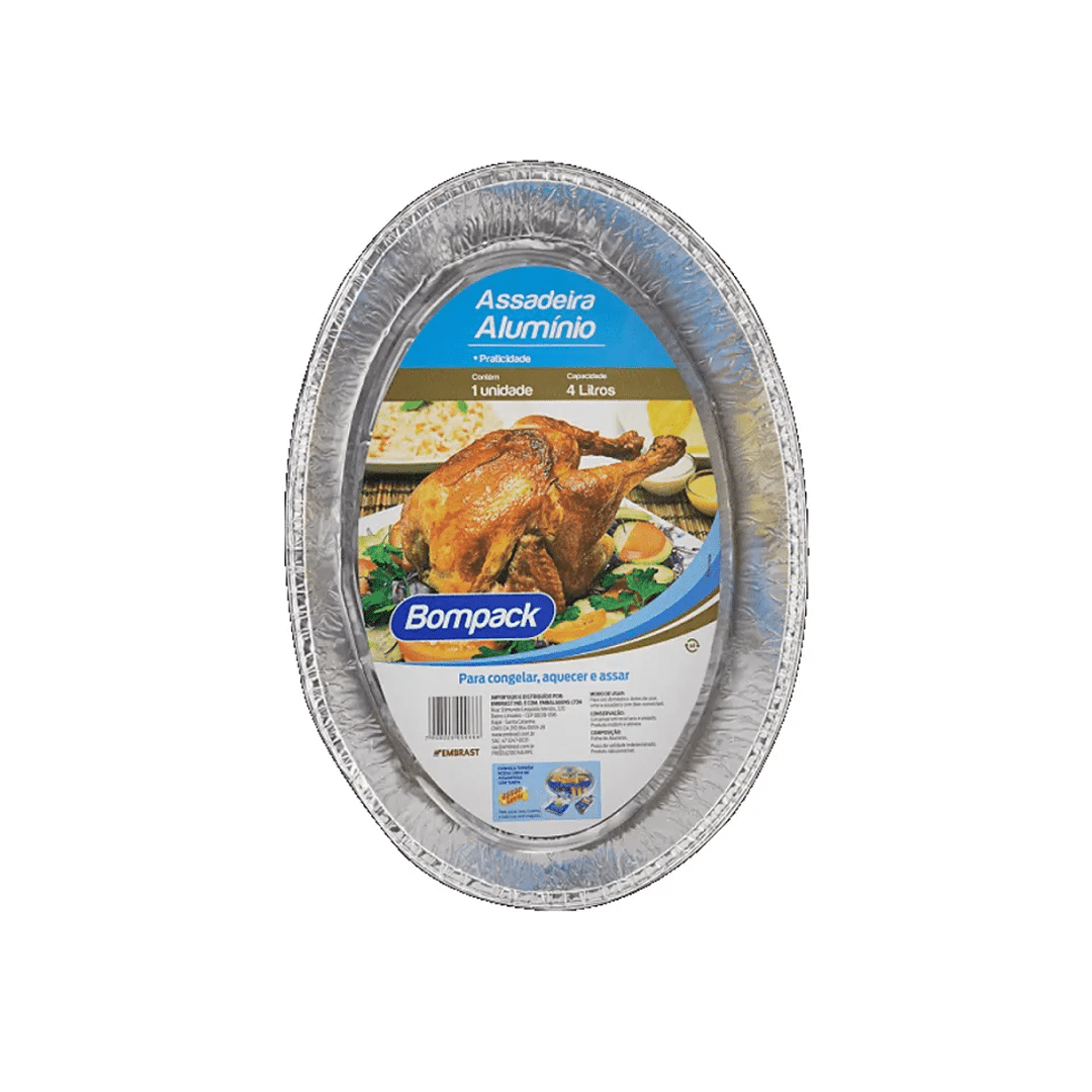 Assadeira Mold Alumínio Oval 4LTRS