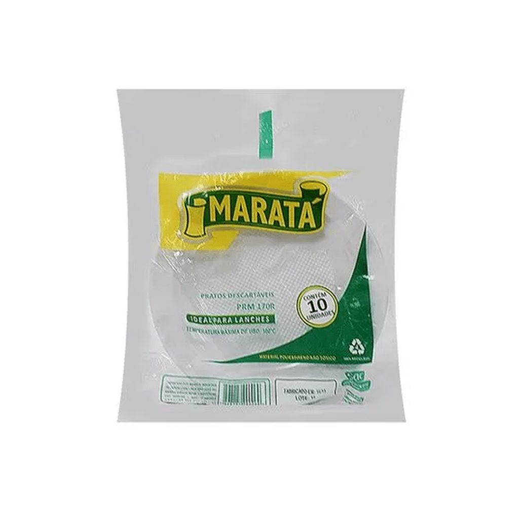 Prato Descartável Marata 21cm