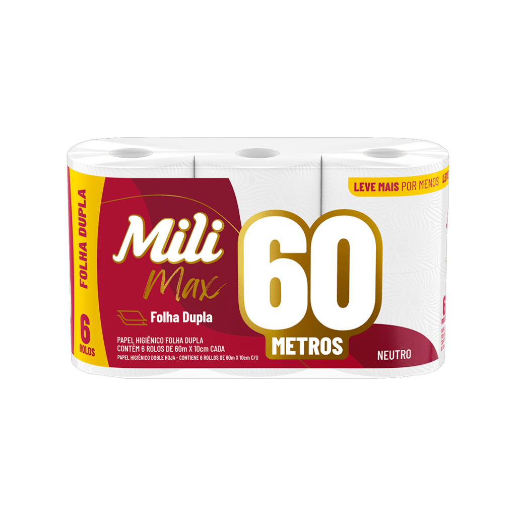 Papel Hig Folha Dupla 60M Mili 6UN