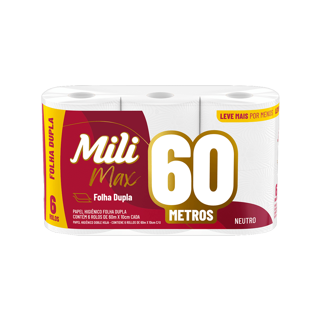 Papel Hig Folha Dupla 60M Mili 6UN