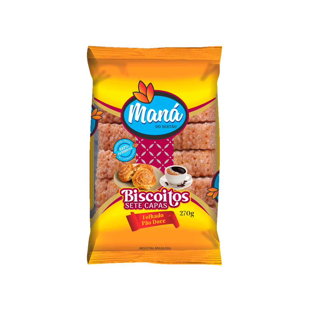 Biscoito Folh Pão Doce Mana 270g