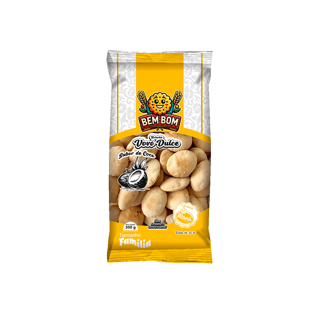 Bolacha Bem Bom Vovo Dulce Mana 300g