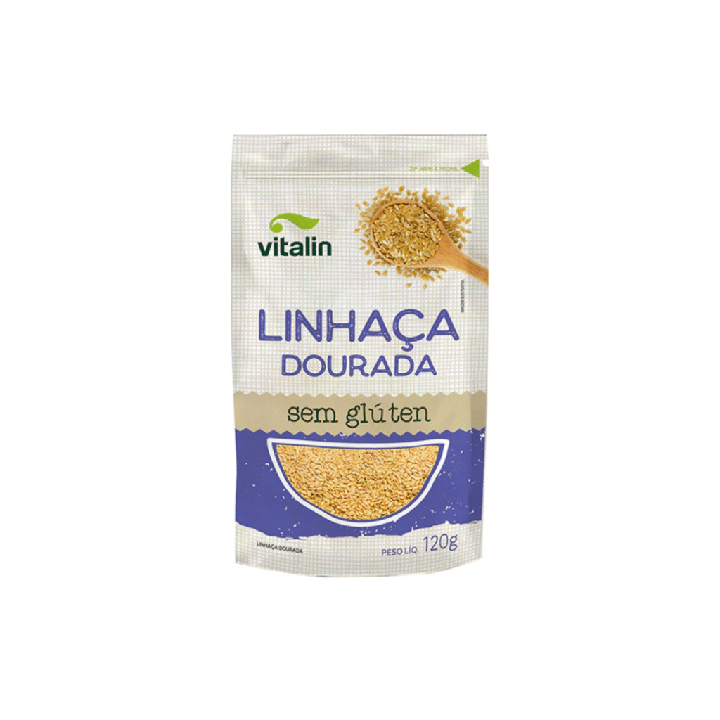 Farinha Linhaça Dourada Grão Int Vitalin 120g