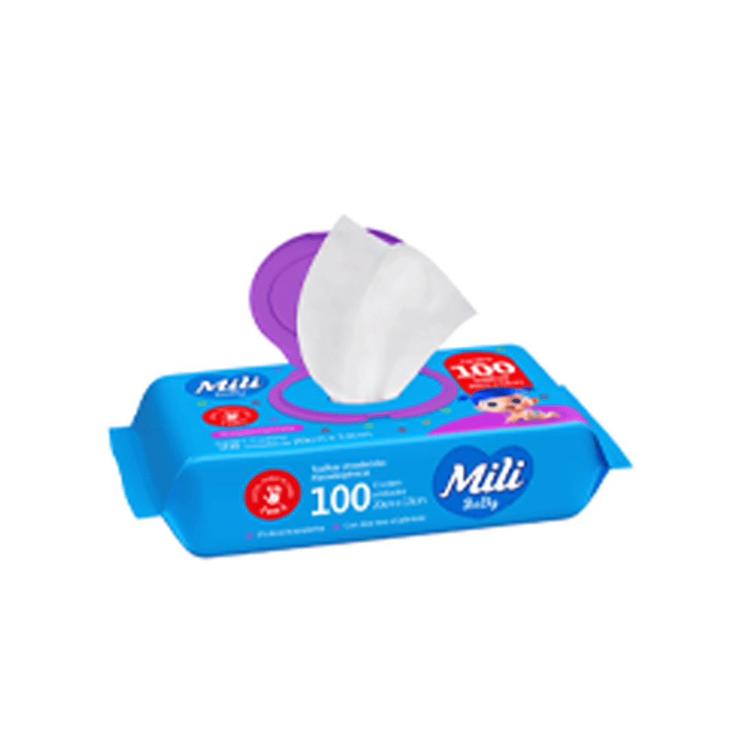 Toalha Umedecida Mili Baby 100UN