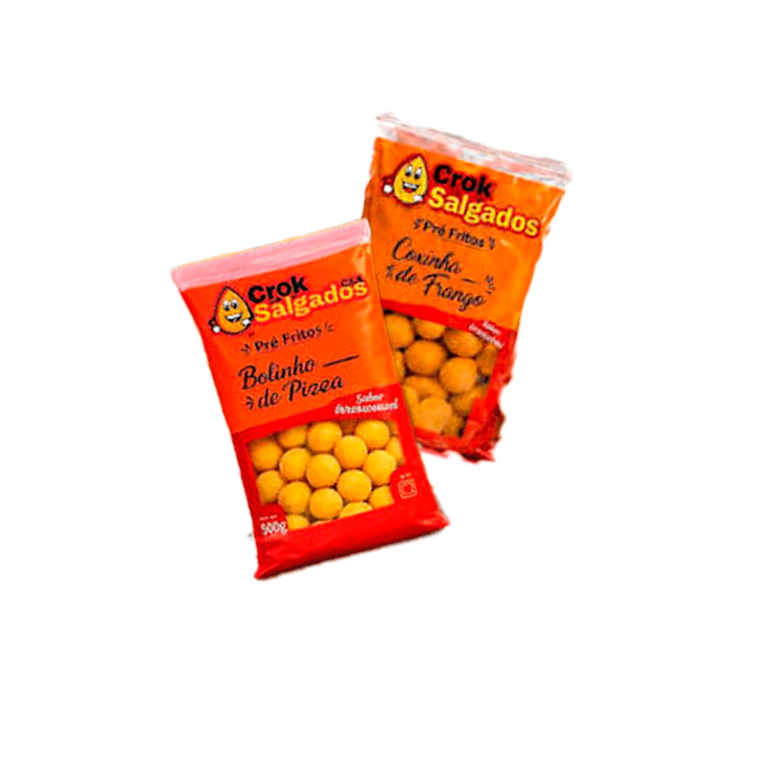 Coxinha De Frango Ou Bolinha De Pizza Croksalgados 500g