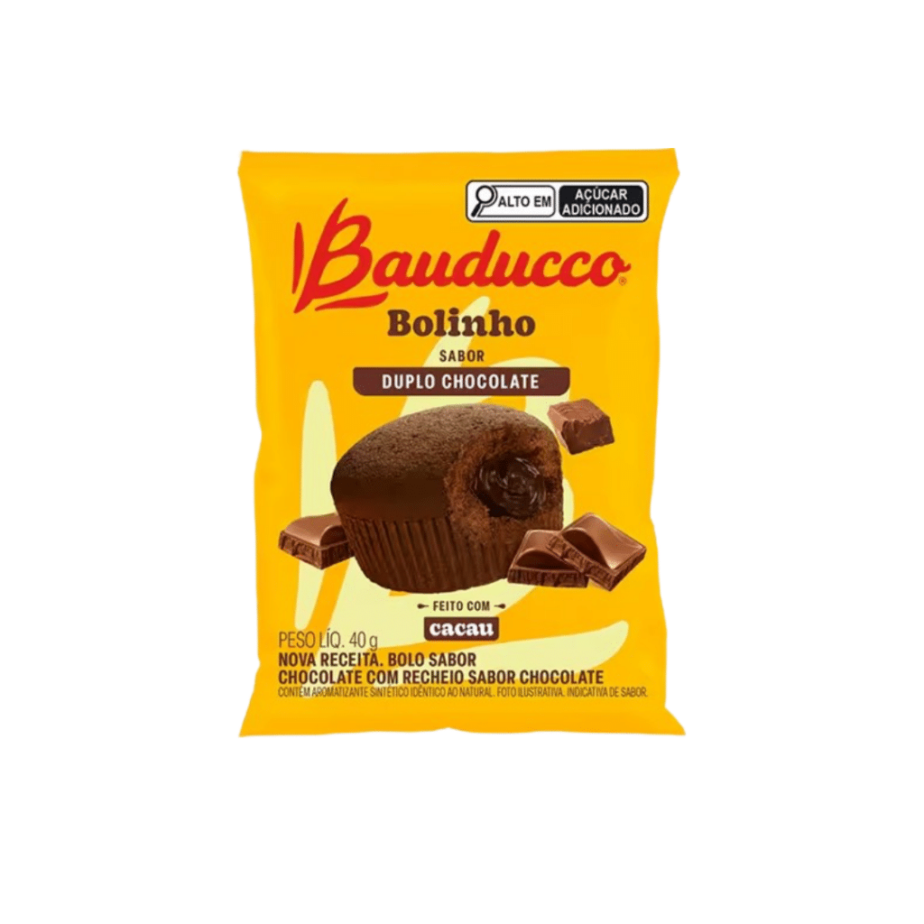 Bolinho Duplo Chocolate Bauducco 40G