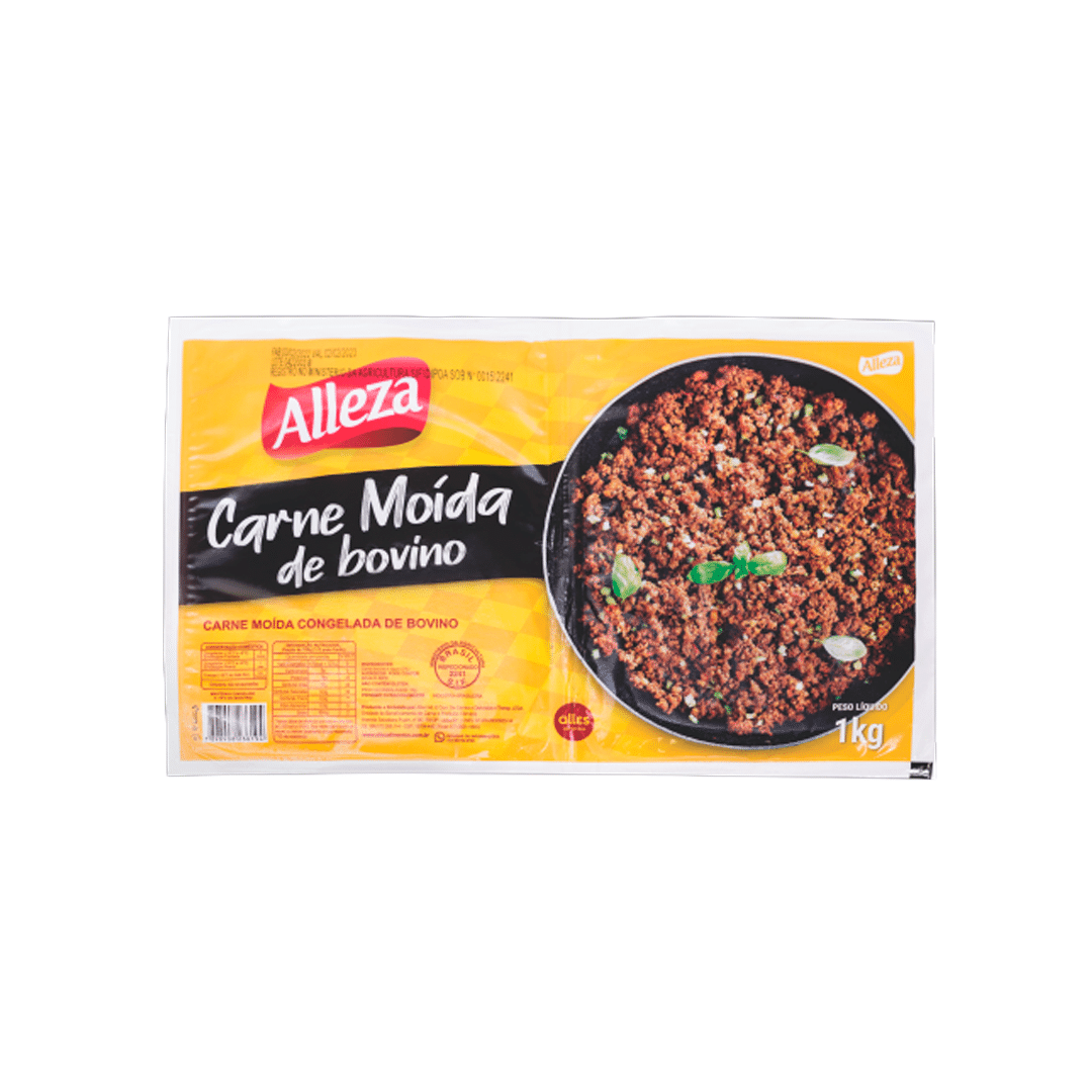 Carne Moída Cong Bovino Alleza 1kg