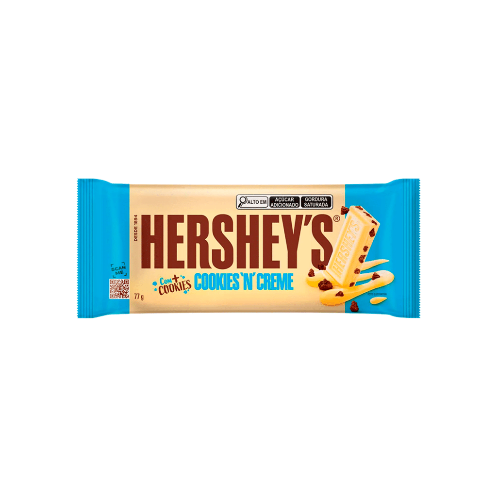Choc Barra Bc Cookies Creme Hersheys 77g