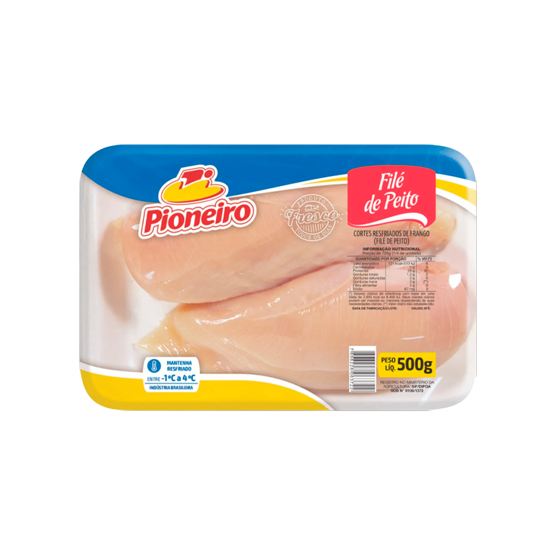 File Peito Frango BDJ Pioneiro 500G