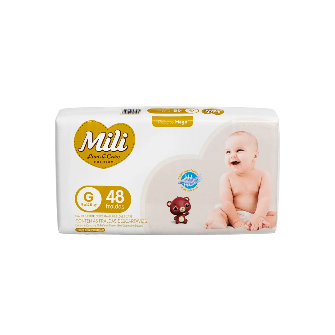 Fralda Lovecare Mega Mili (TAMANHOS)