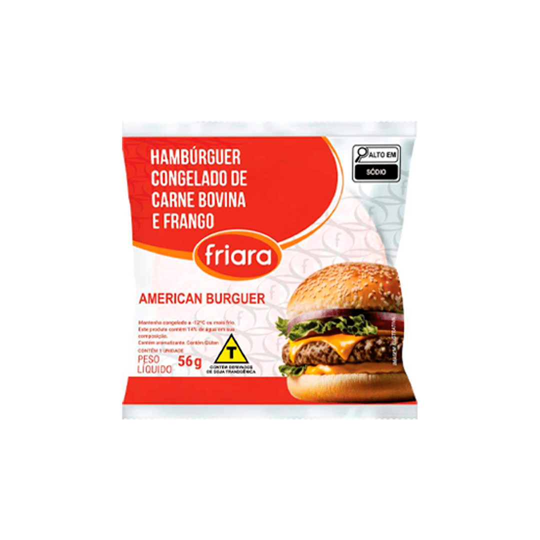 Hamburguer Cong Misto Friara 56G
