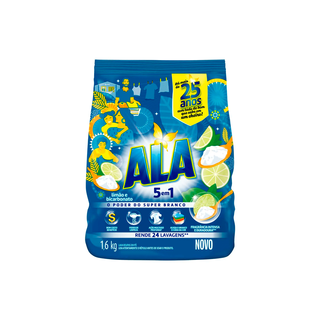 Lava Roupa Po Ala 1,6KG (Fragrâncias)