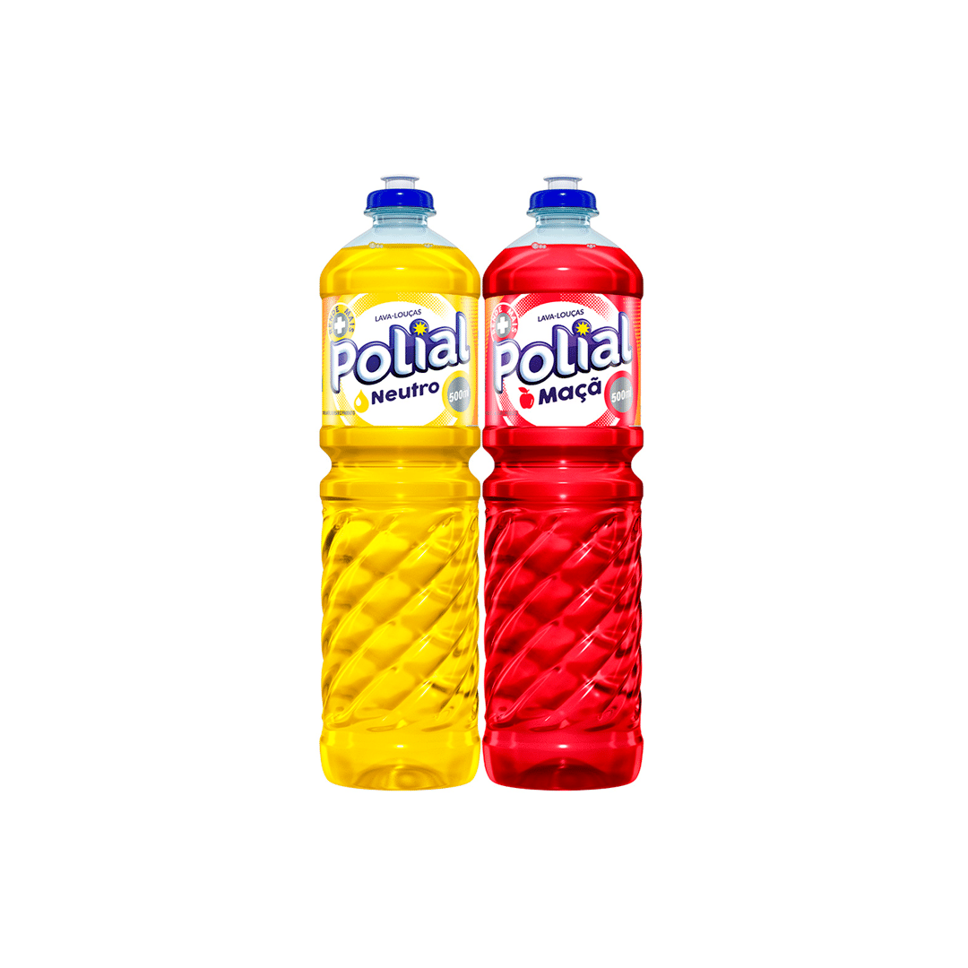 Detergente Lava Louças Polial 500ML (Fragrâncias)
