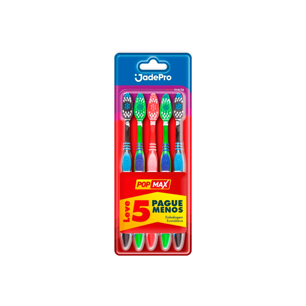 Escova Dental 035 Pop Jade Macia Jadepro 5UN