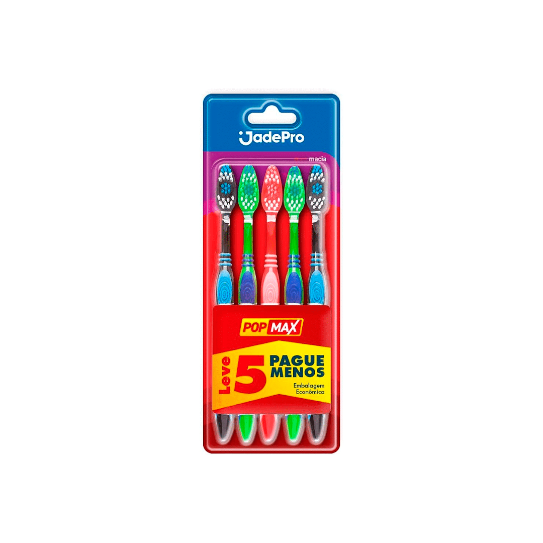 Escova Dental 035 Pop Jade Macia Jadepro 5UN