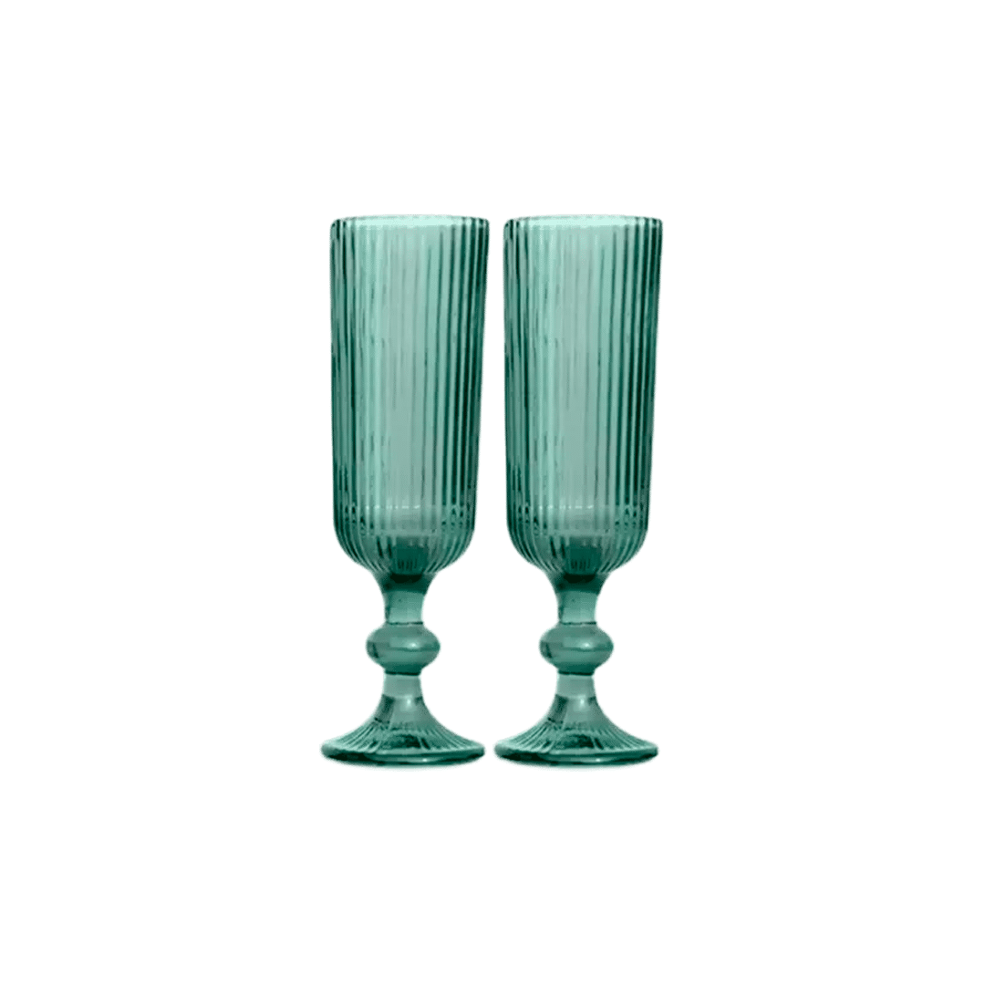 Jg Taça Champagne Camer Vd Verde 160ml 6UN