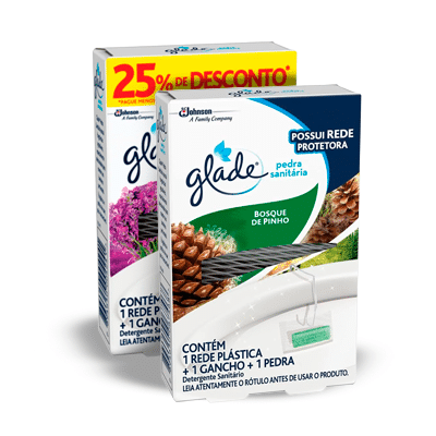 Pedra Sanitária 25%DESC Glade 25G (FRAGRÂNCIAS)