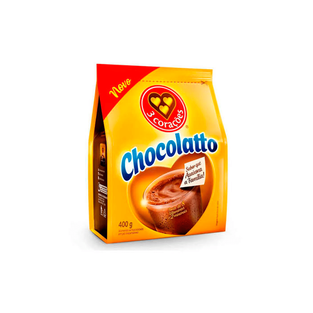 Achoc Chocolatto Pct 3Corações 400g
