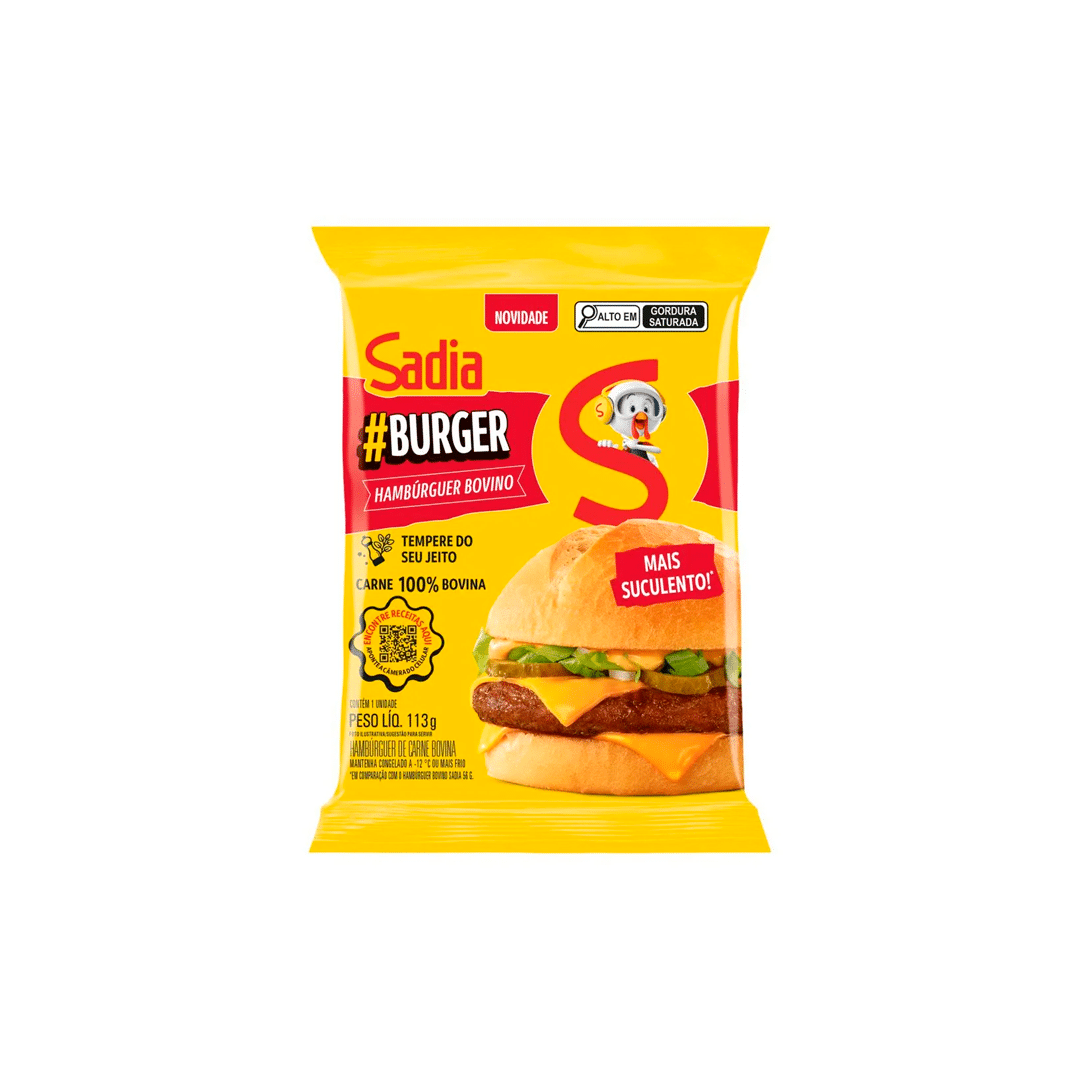 Hamburguer Bovino Sadia 113g