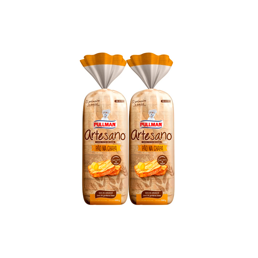 Pão De Forma Na Chapa Artesanato 500g