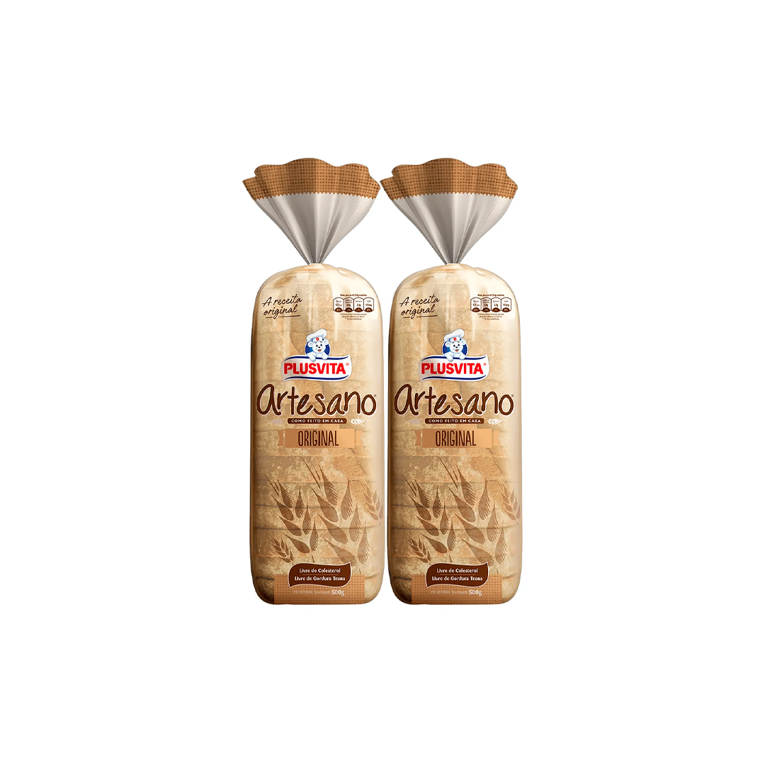Pão De Forma Orig Plusvi Artesanato 500g